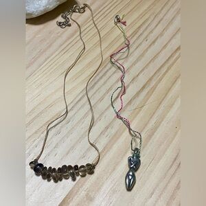 Beaded Necklace and Pendant Set
